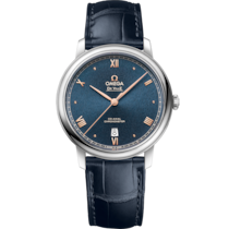 De Ville Prestige 39,5 mm, acero con pulsera de piel - 42413402003004