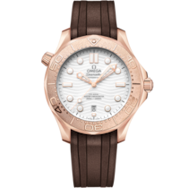 Seamaster Diver 300M 42 mm, Sedna™-Gold mit Kautschukband - 21052422004001